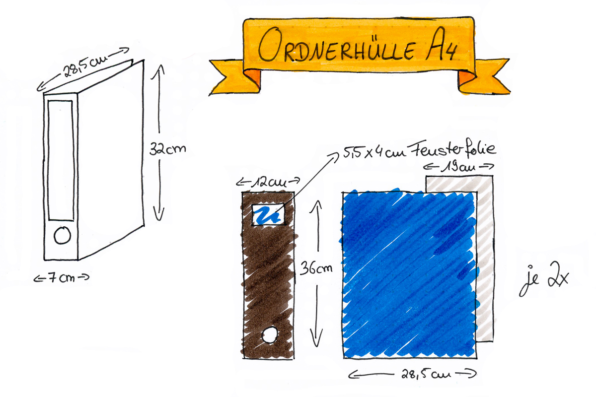 Ordnerhülle (DIY Nähanleitung)