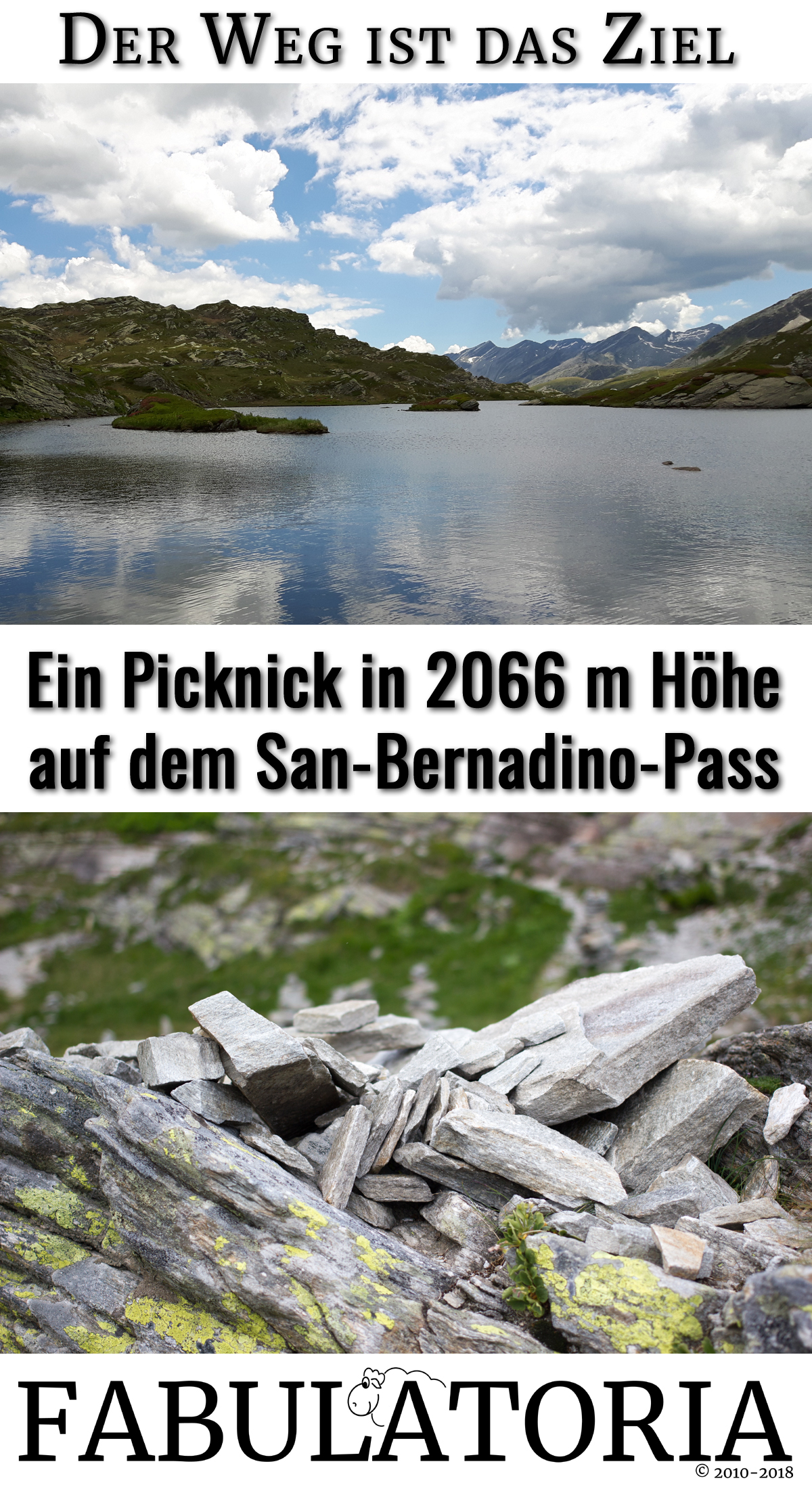 Der Weg ist das Ziel: Ein Picknick in 2066 m Höhe auf dem San-Bernadino-Pass